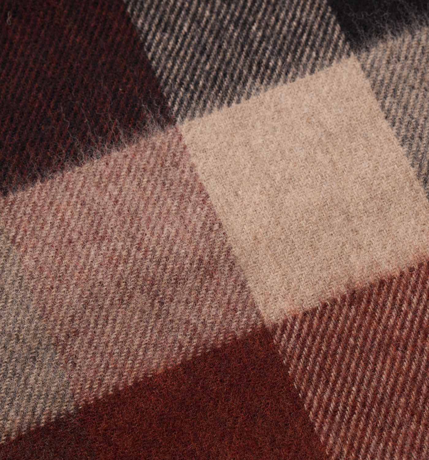 MERINO LAMBSWOOL CHECK SCARF