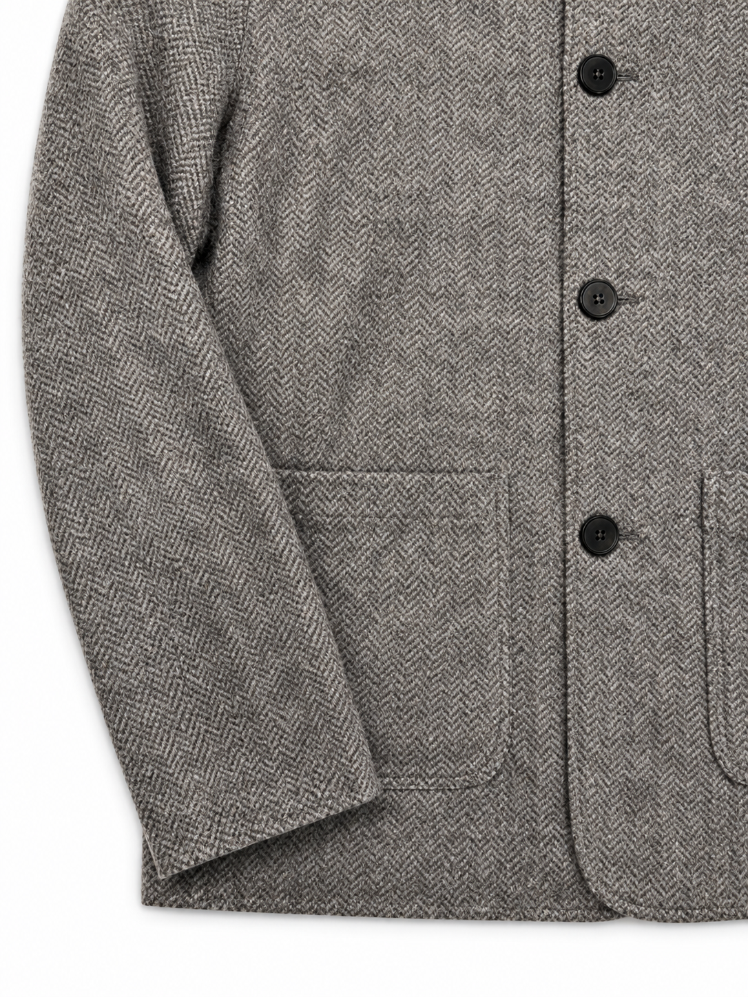 HERRINGBONE UTILITY JACKET