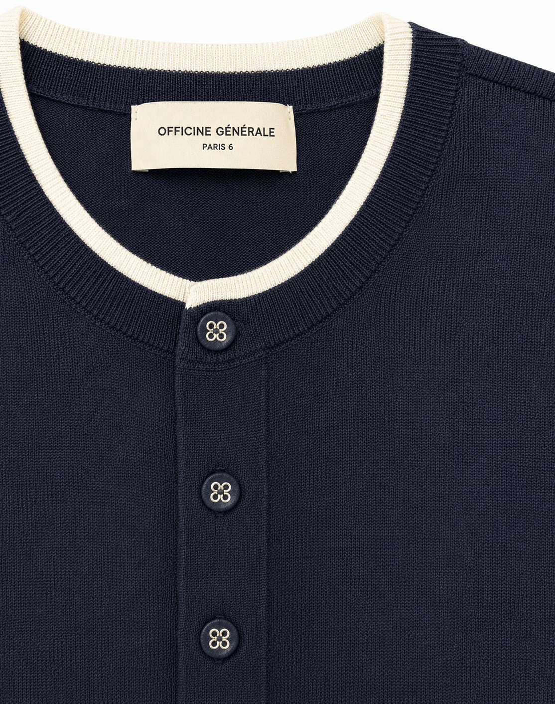 BAHI WOOL SILK HENLEY