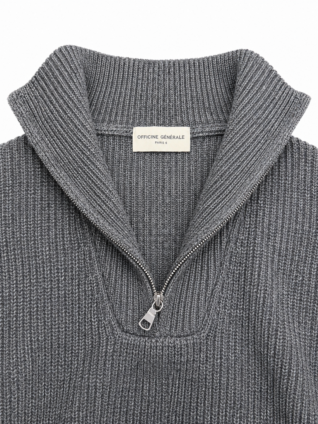 TAREK MOCK ZIP SWEATER