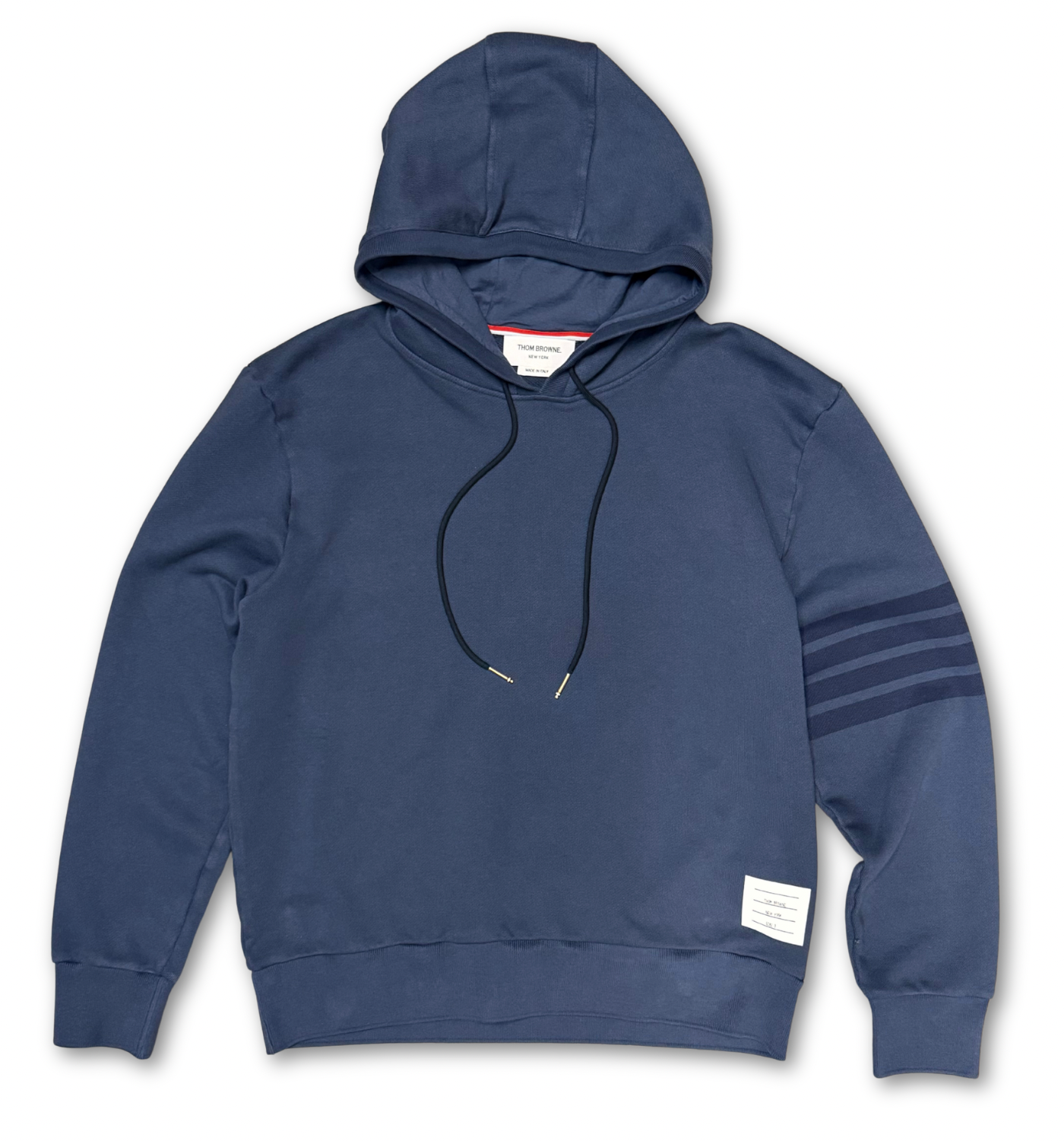OVER-DYED 4 BAR LOOPBACK HOODIE