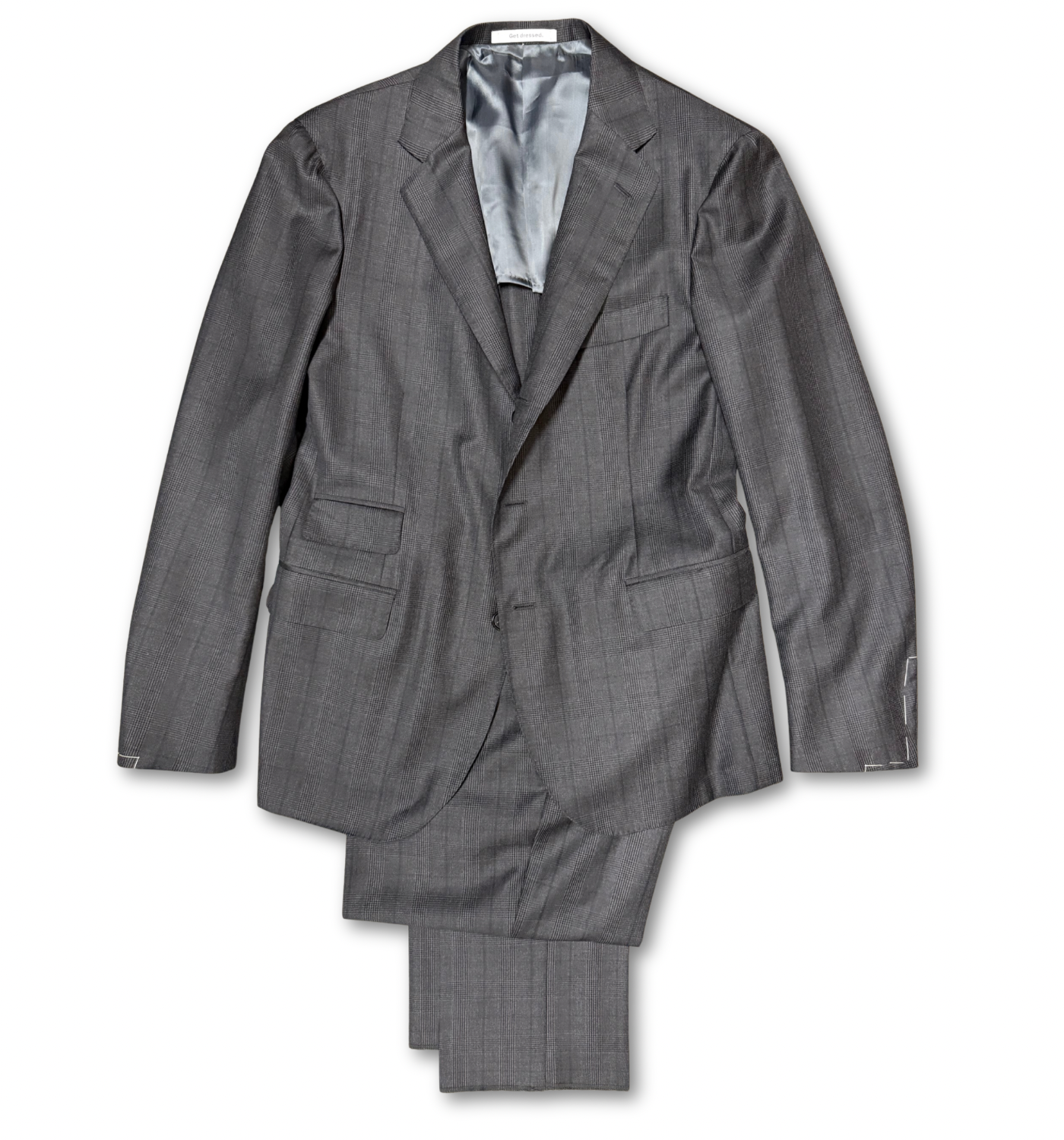 GREY CHECK GLEN PLAID SUIT