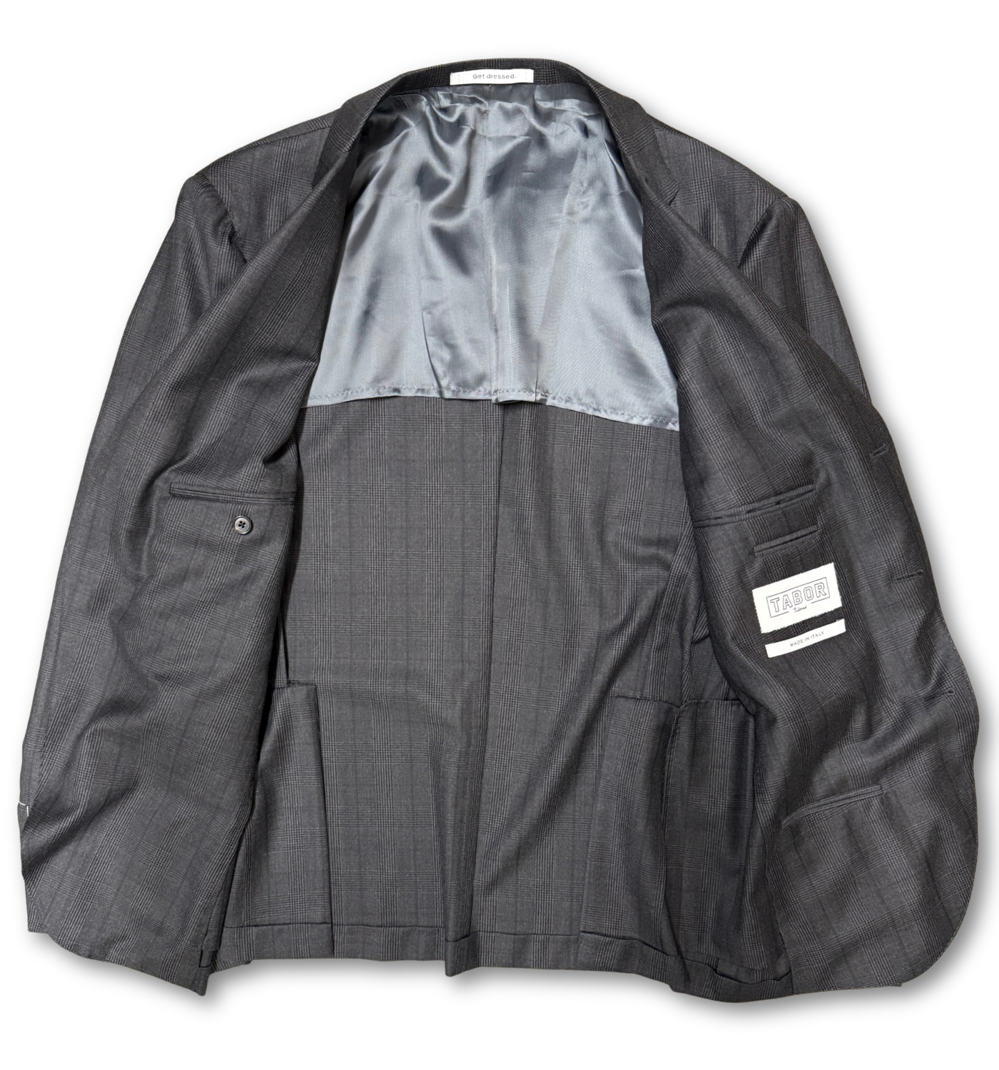 GREY CHECK GLEN PLAID SUIT