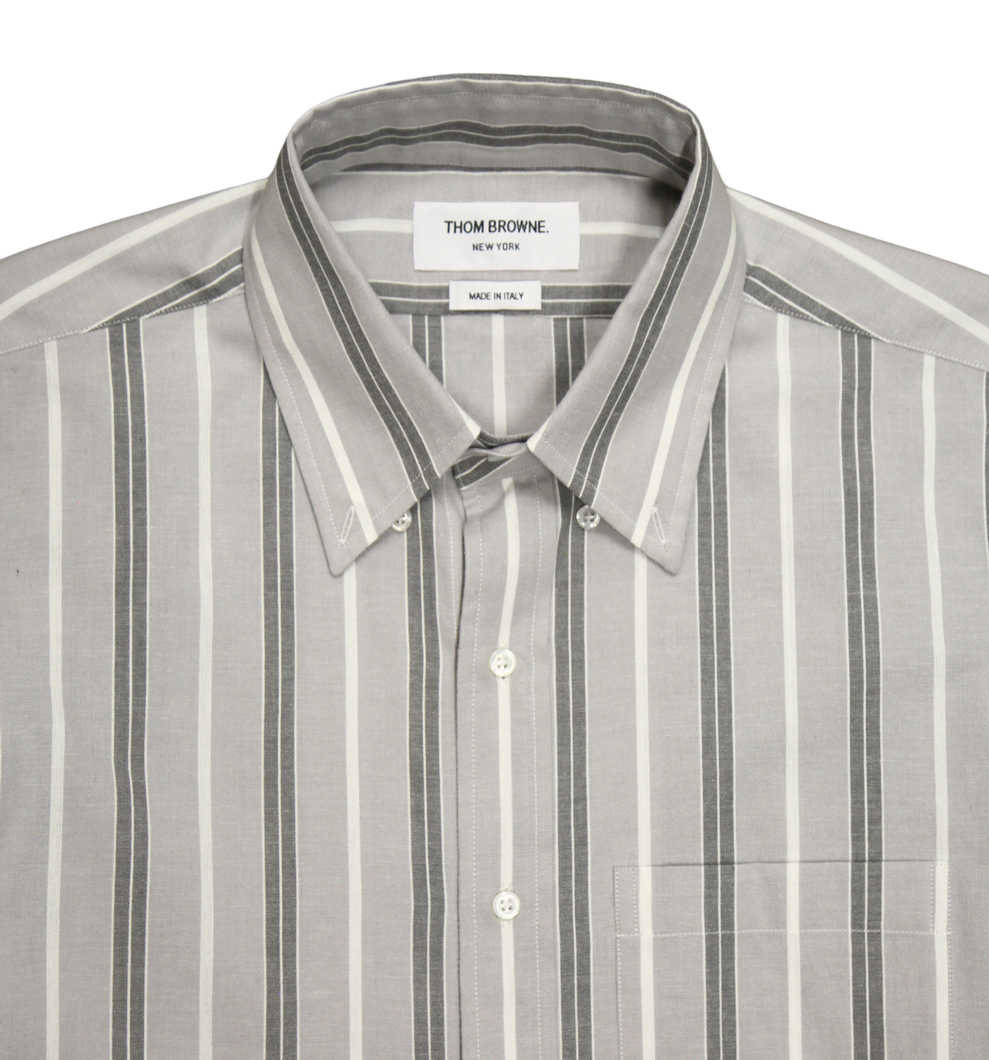 STRIPE MADRAS BUTTON DOWN SHIRT