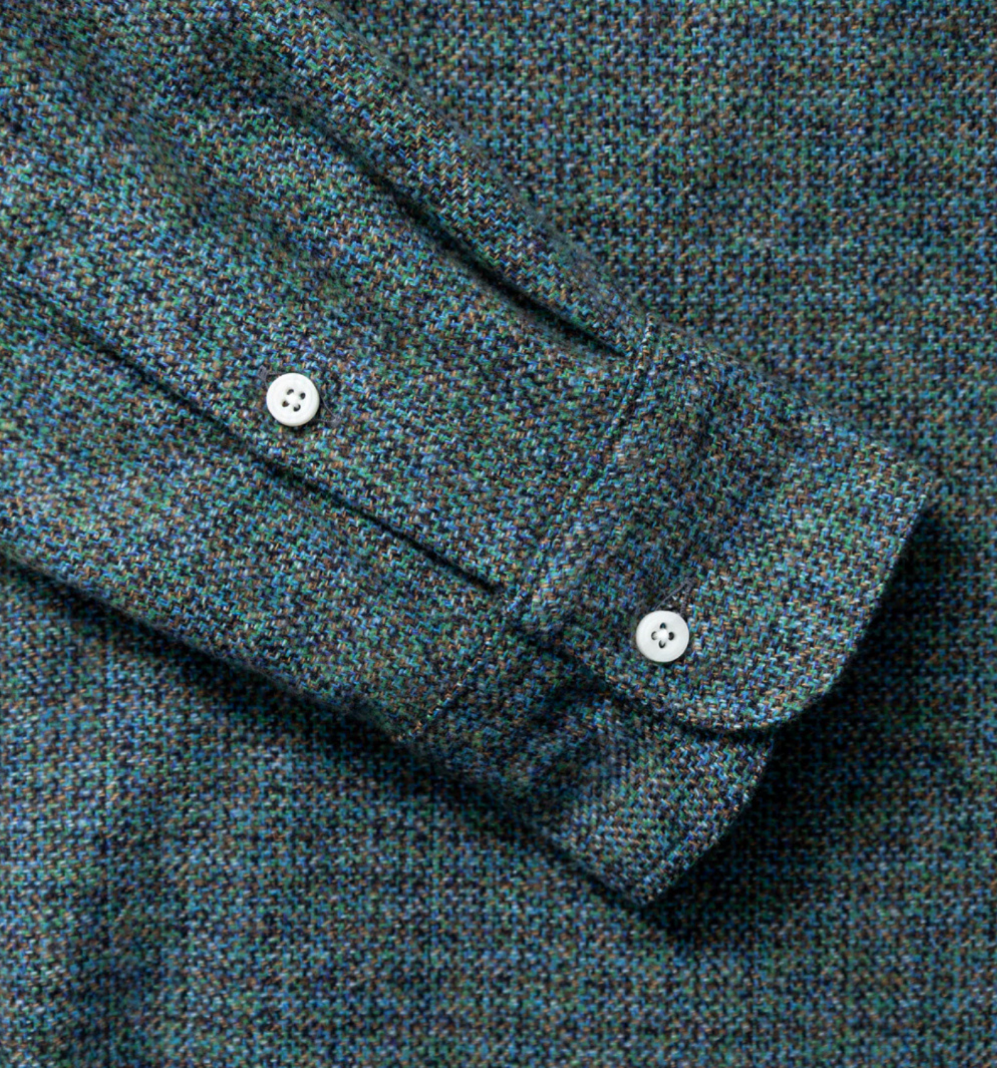 COTTON TWEED BUTTON DOWN SHIRT
