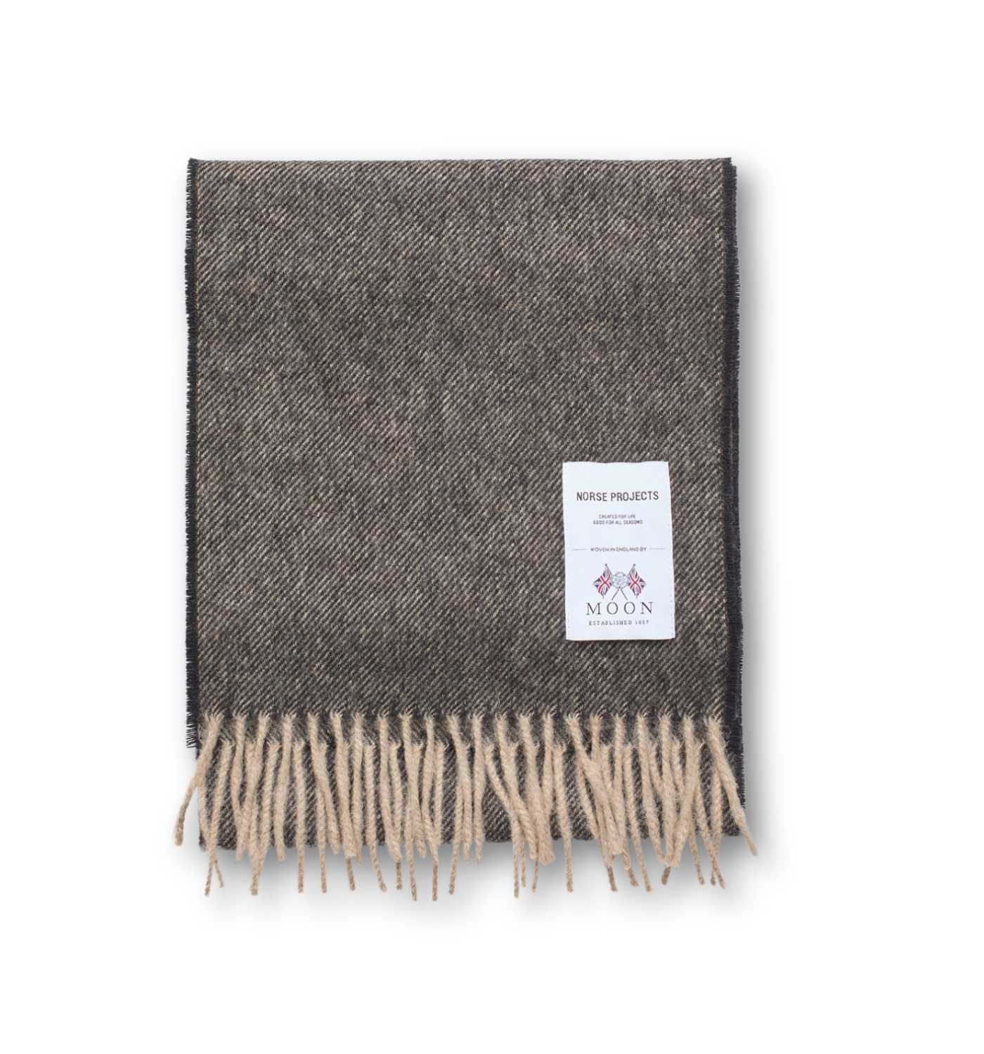 MOON MERINO LAMBSWOOL CHECK SCARF