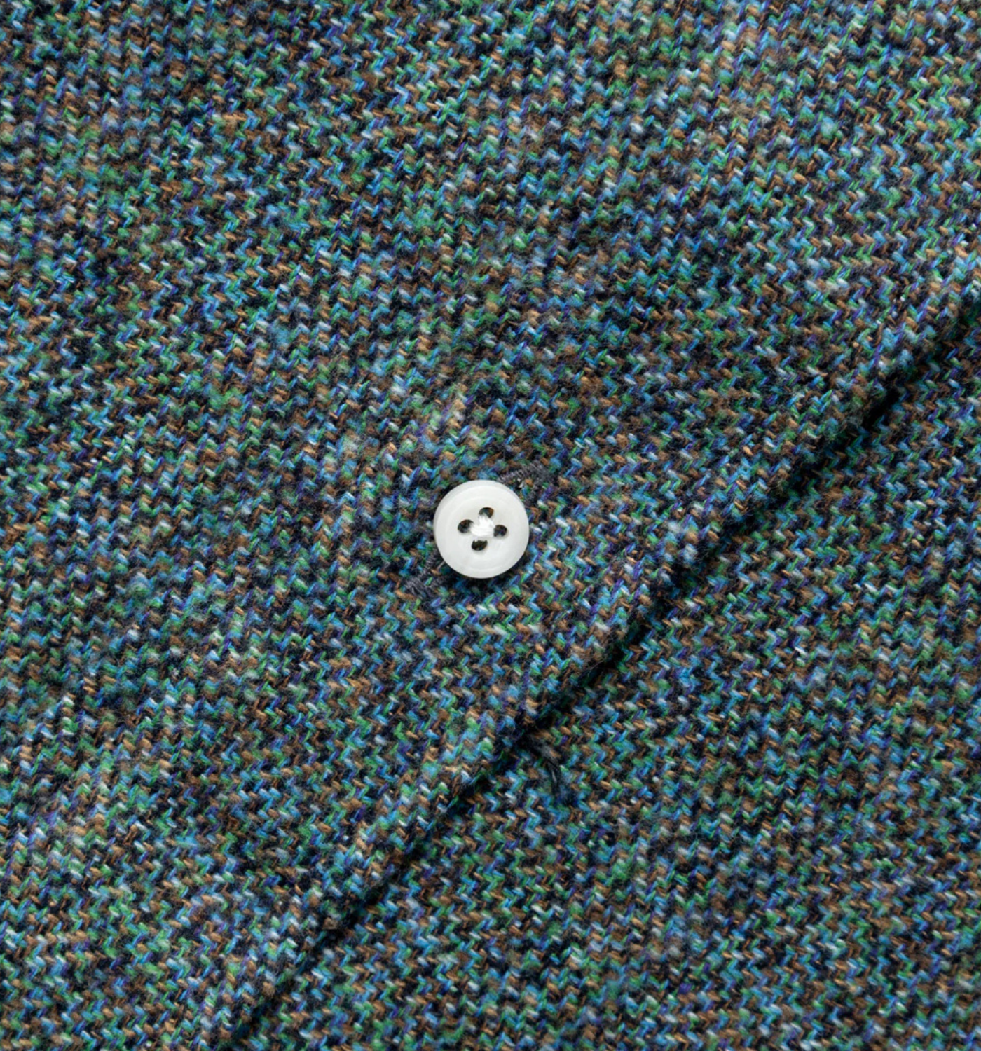 COTTON TWEED BUTTON DOWN SHIRT