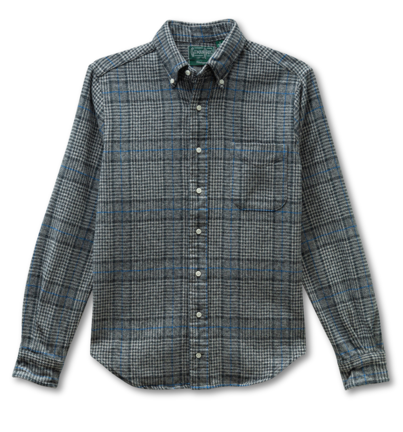 GITMAN F25 CO TWEED CHECK BD SHIRT