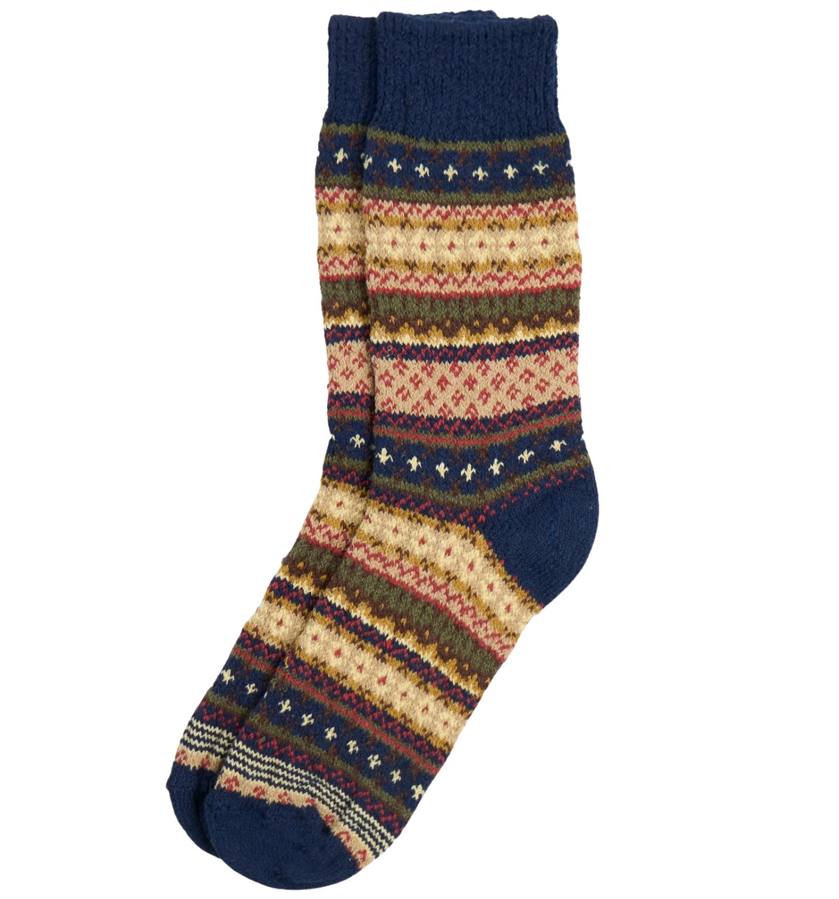 COTTON FAIR ISLE SOCK