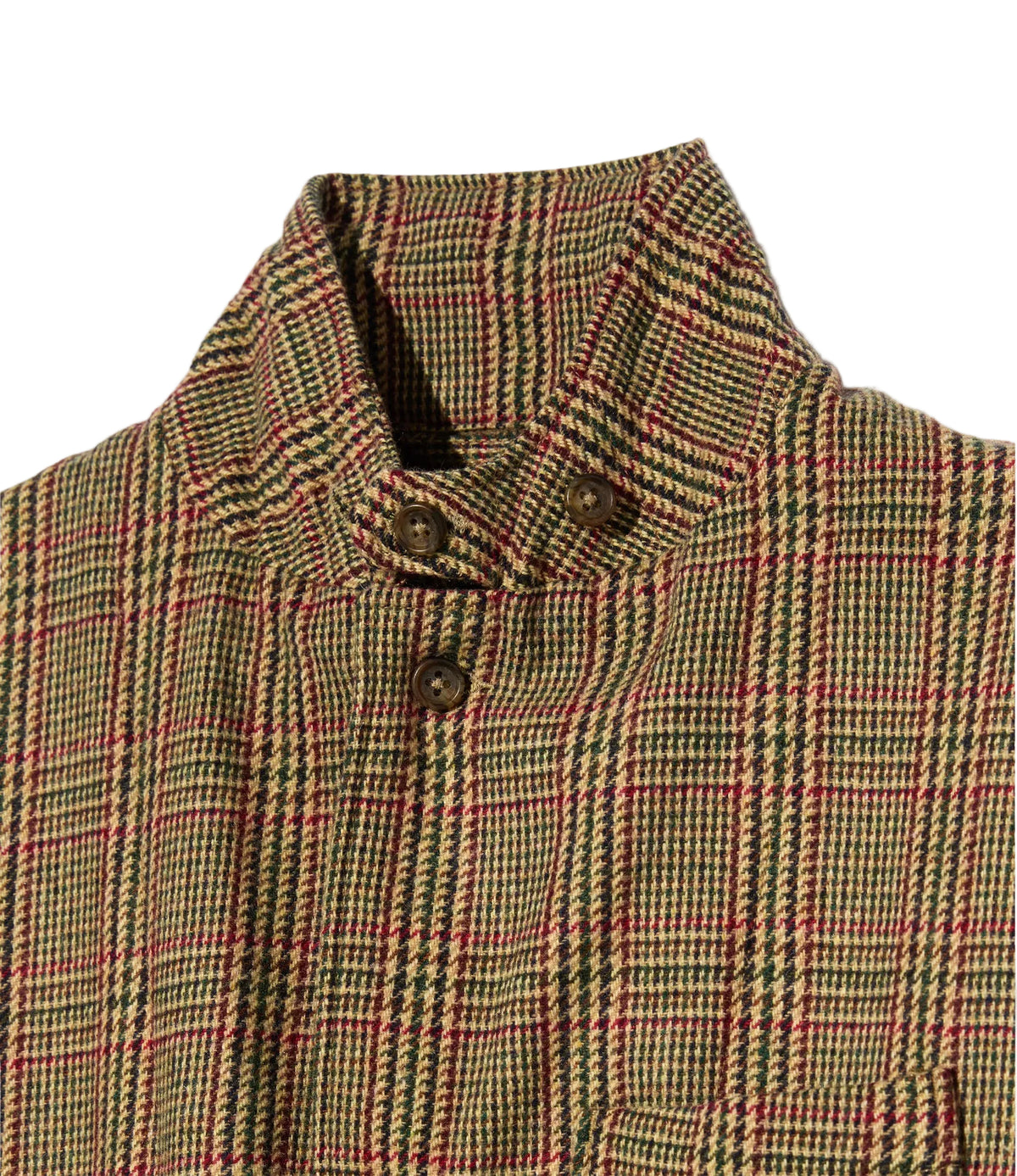 LOITER JACKET WOOL GLEN PLAID