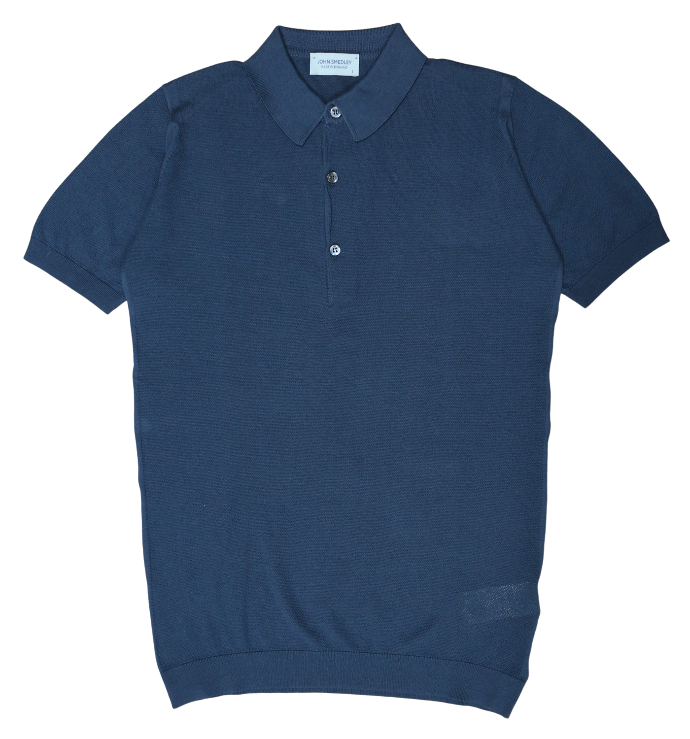 NZ2266○JOHN SMEDLEY : SOLA オーバーサイズボーダー柄 ポロシャツ○M 