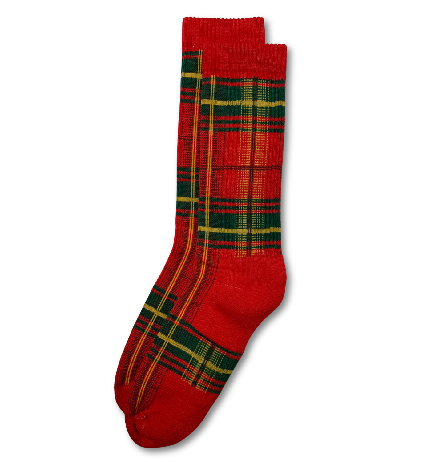 TARTAN PLAID RED SOCK