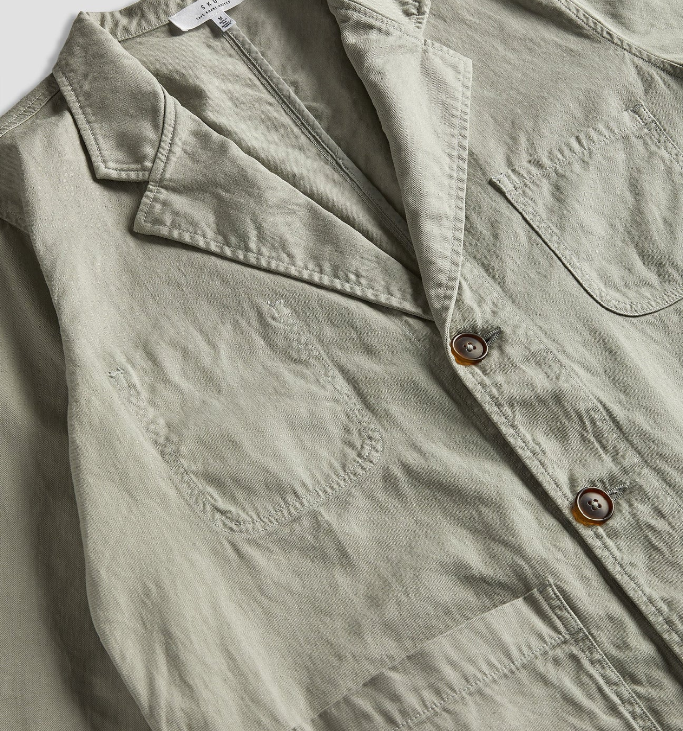 COTTON/HEMP TWILL BLAZER